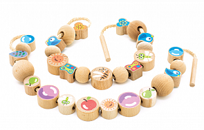 Бусы – Ассорти, 48 штук (Мир Деревянных Игрушек, Д416)